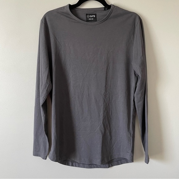 Cuts | AO Curve Hem Tee Pyca Pro Long-sleeve top Signature Fit Cast Iron Sz S - Picture 13 of 13